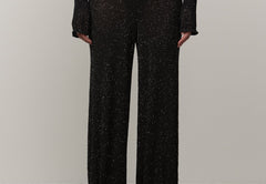 Clark Knit Mid Waist pants - Black