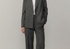 Laila Fitted Blazer - Dark Grey